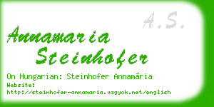 annamaria steinhofer business card